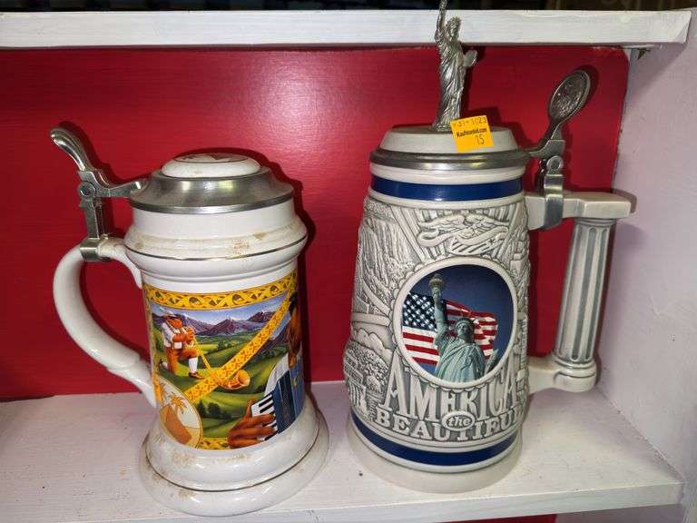 Camel Collector’s Stein and America The Beautiful Stein