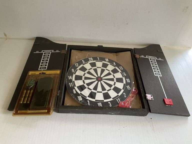 Knights of Arms Dart Board and Cabinets