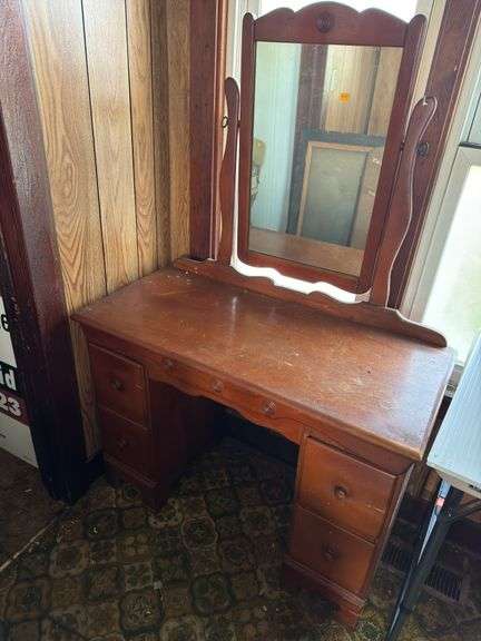 Vintage Wooden Vanity