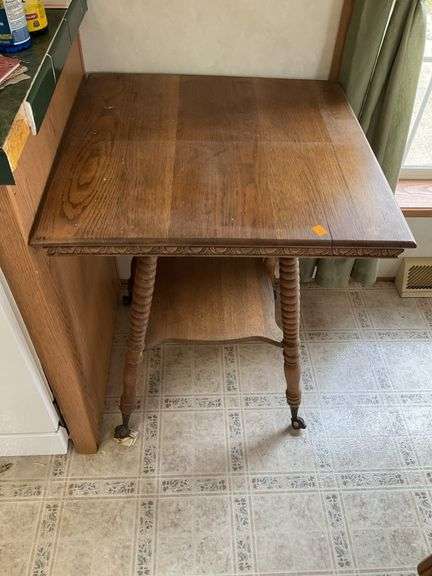 Vintage Square Parlor Table