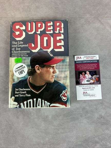 Joe Charboneau signed book, JSA