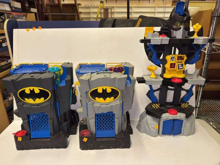 (3) Batman Batcave Toy Sets