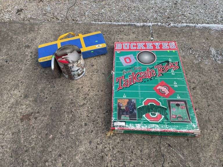 Ohio state corn hole boards and