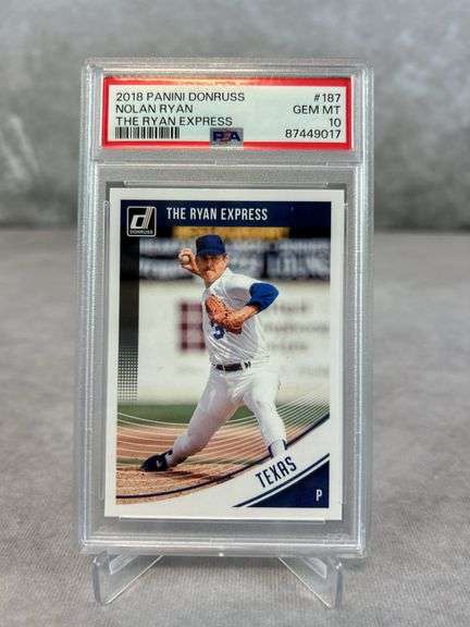 2018 Panini Donruss Nolan Ryan PSA 10