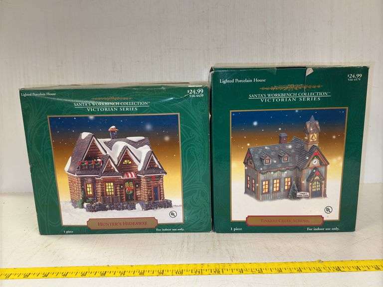 Santa’s Workshop Collection “Hunter’s Hideaway” and “Tinker’s Creek School”