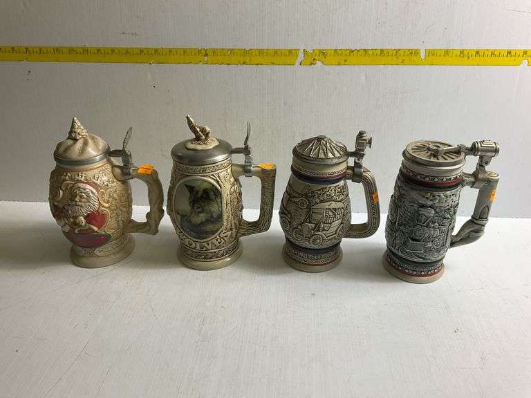4 Avon Beer Steins