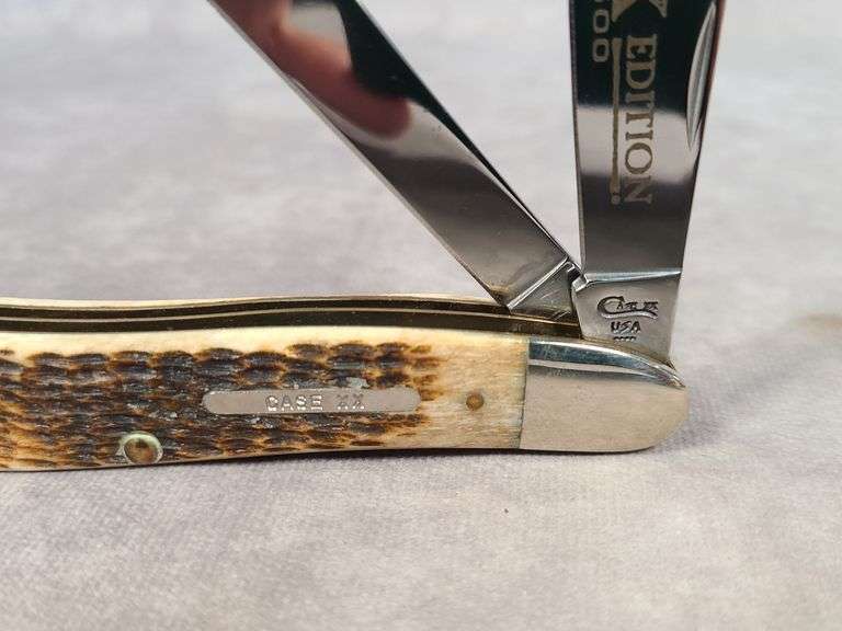 1996 CASE XX BROWN BONE LIMITED EDITION DOG LEG TRAPPER