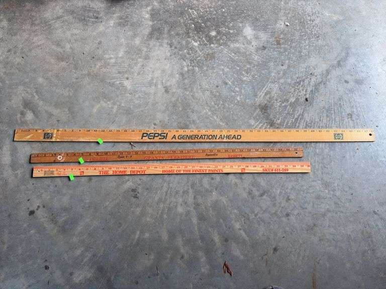 Yard and meter stick