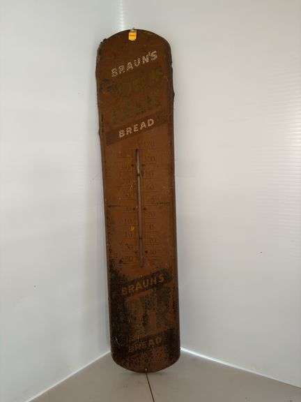 Vintage Braun’s Bread Outdoor Thermometer