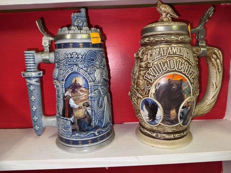 Knights of the Realm and Great American Wildlife Steins