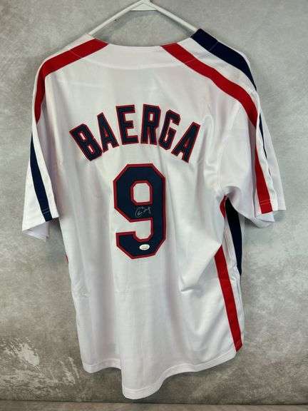 Carlos Baerga signed Cleveland Indians jersey, JSA