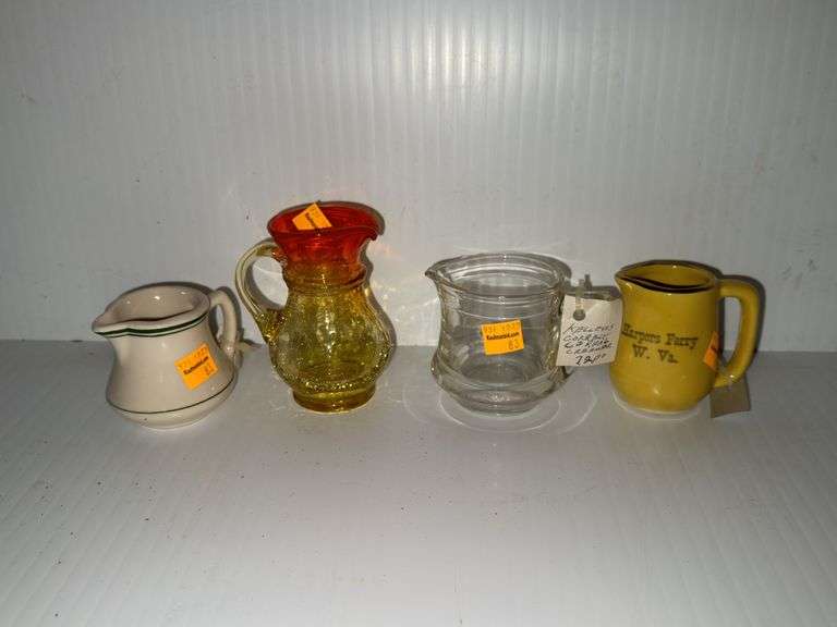 (4) Decorative Creamer Pitchers
