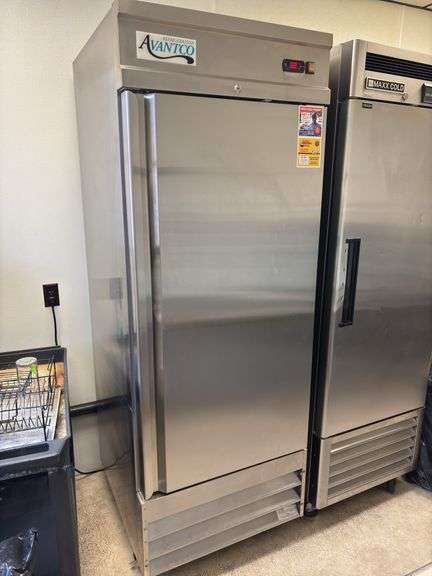 Avantco Commercial Refrigerator, clean , works good , 83”High 30” Wide 32.5 “ Deep