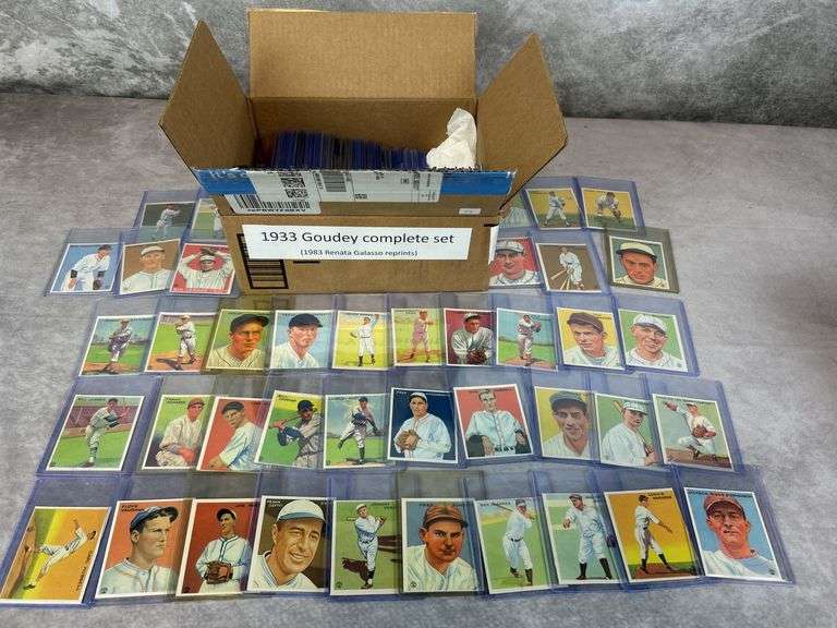 1933 Goudey Reprint Complete Set - 1983 Renata Galasso Reprints