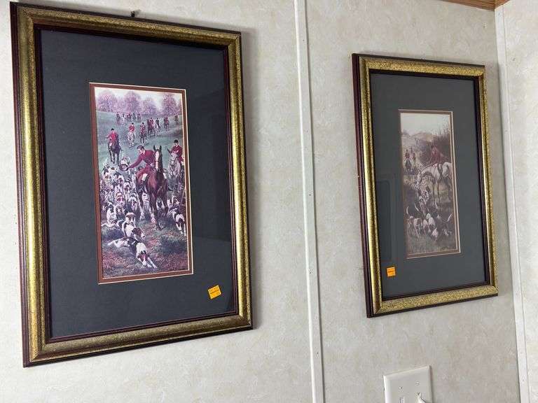 (2) Horse Jockey Framed Prints