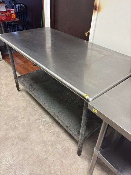 Stainless Steel top table 50”Wide 30”Deep 34” High