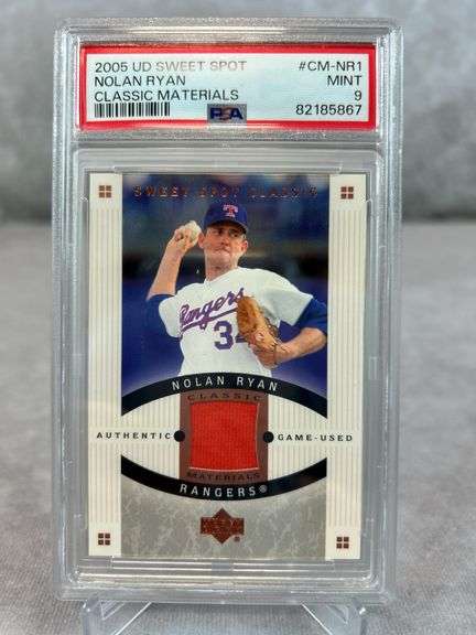 2005 Nolan Ryan UD Sweet Spot PSA 9