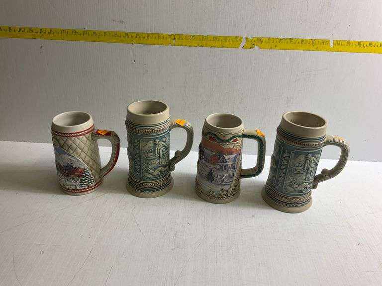 4 Beer Steins