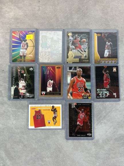 Michael Jordan lot of 10, Hologram, inserts