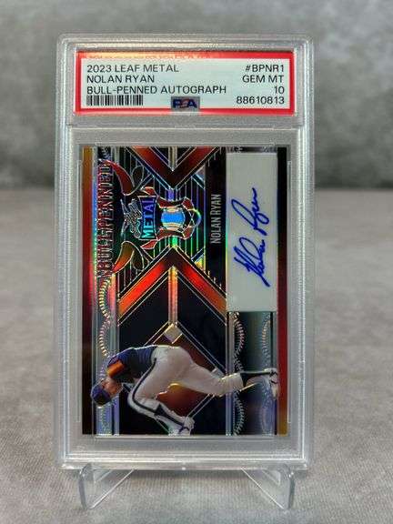 2023 Leaf Metal Nolan Ryan Auto PSA 10