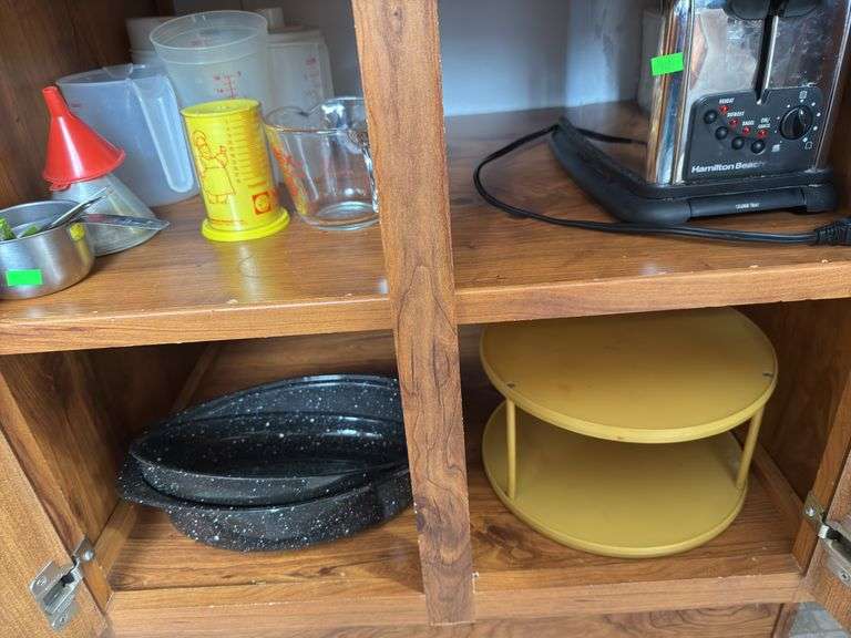 Toaster and roasters and measuring cups