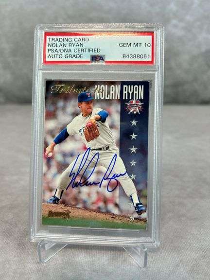 1995 Donruss Tribute to Nolan Ryan Auto PSA 10