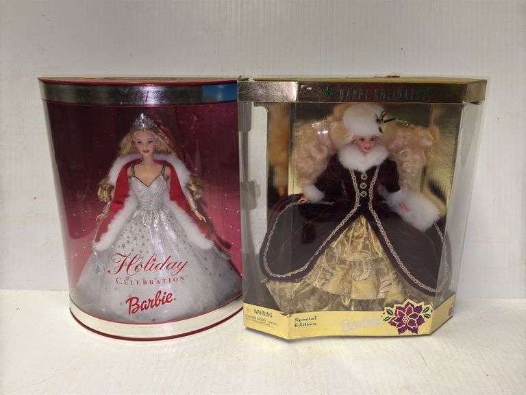 (2) Special Edition Holiday Barbies
