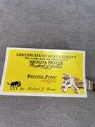 PAINTED PONY BY MICHAEL PRATER CUSTOM MAMMOTH IVORY TINY TOOTHPICK