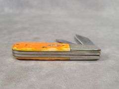 2007 CASE XX LIMITED EDITION ORANGE BONE BARLOW, SCROLLED BOLSTER