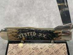2003 CASE XX MIDNIGHT BONE TEXTED XX SILVER SCRIPT CHEETAH