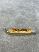 2020 CASE XX POCKET WORN ANTIQUE BONE PEACH SEED JIG POCKET HUNTER
