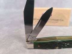2000 CASE XX DARK GREEN BONE MINI COKE BOTTLE
