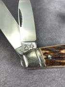 BULLDOG BRAND HANDMADE STAG HANDLE 4 BLADE CONGRESS