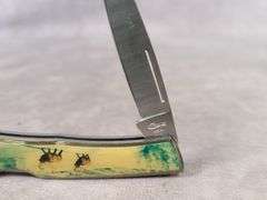 1994 CASE XX 059L LOCK BACK KNIFE WITH ELK SCENE