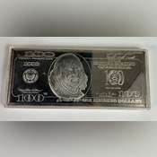 1998 $100 Washington Mint Silver Proof 1/4 Pound Federal Reserve