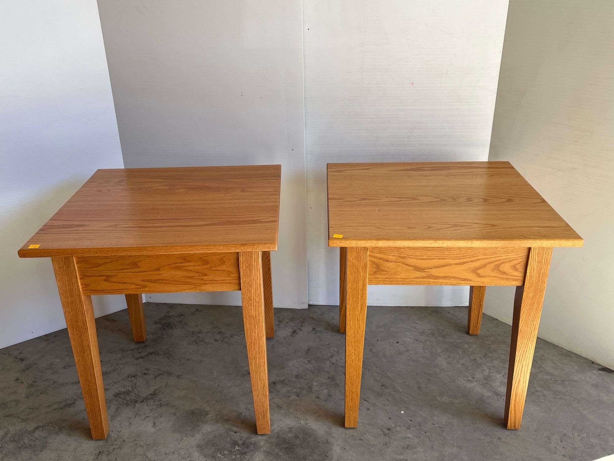 2 Oak Side Tables