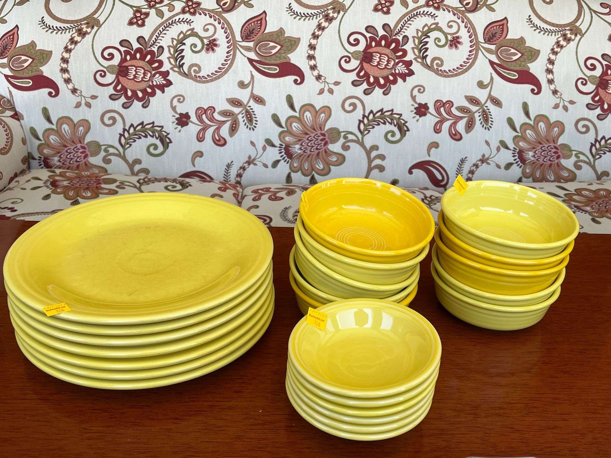Yellow Fiesta Dishes
