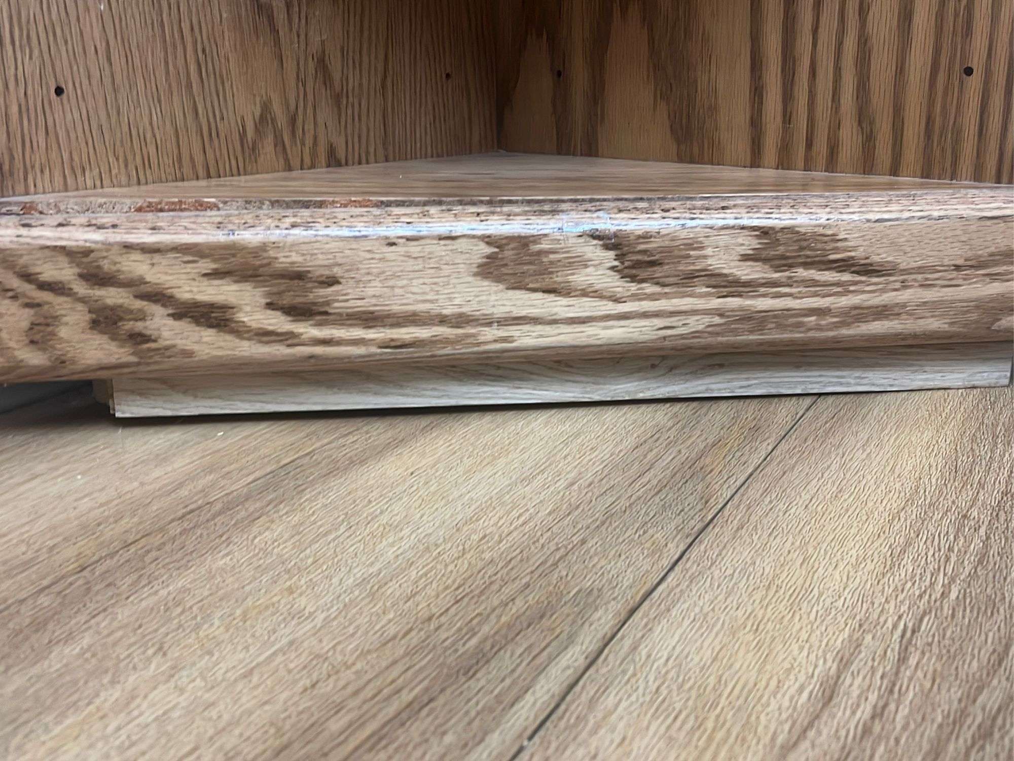 Oak Corner Shelf