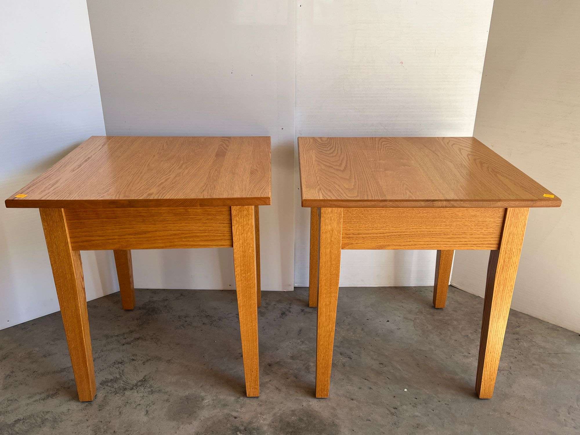2 Oak Side Tables