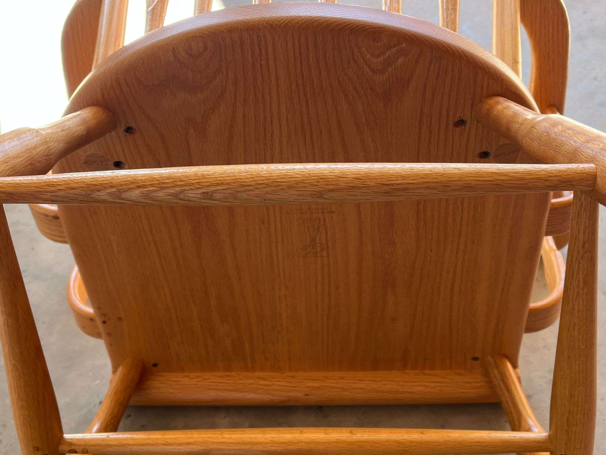 Oak Slatback Rocking Chair