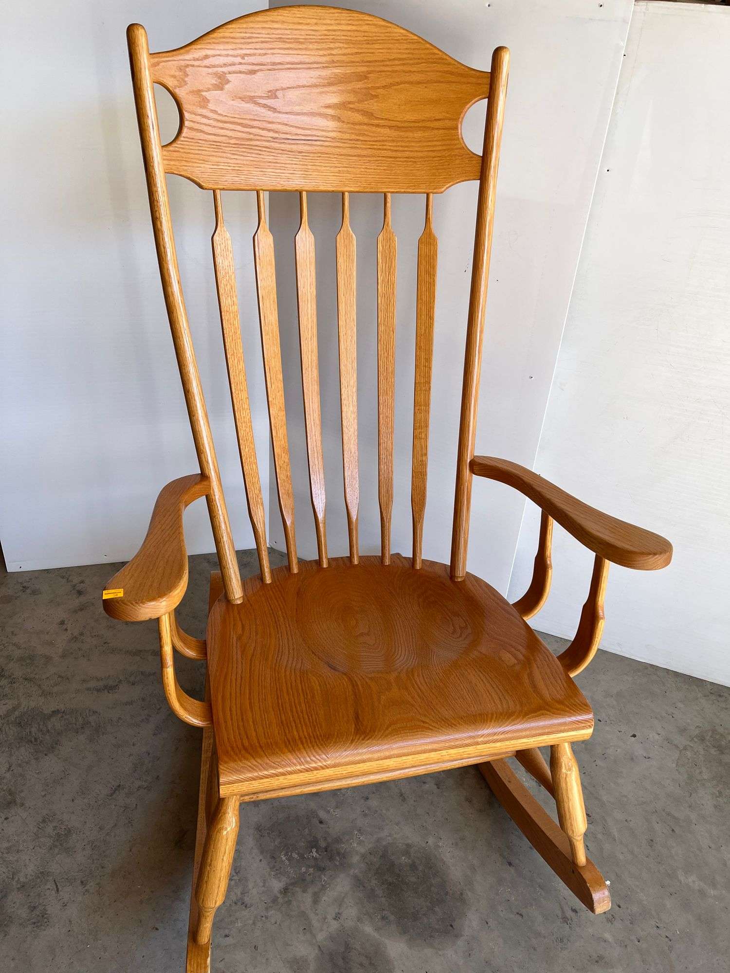 Oak Slatback Rocking Chair