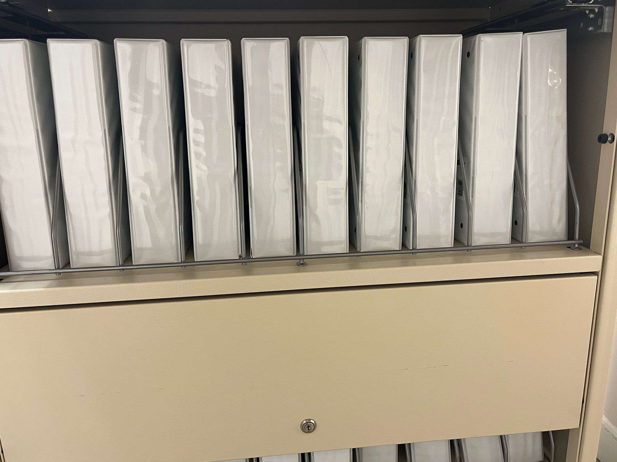 Metal Chart Cart w/ Binders