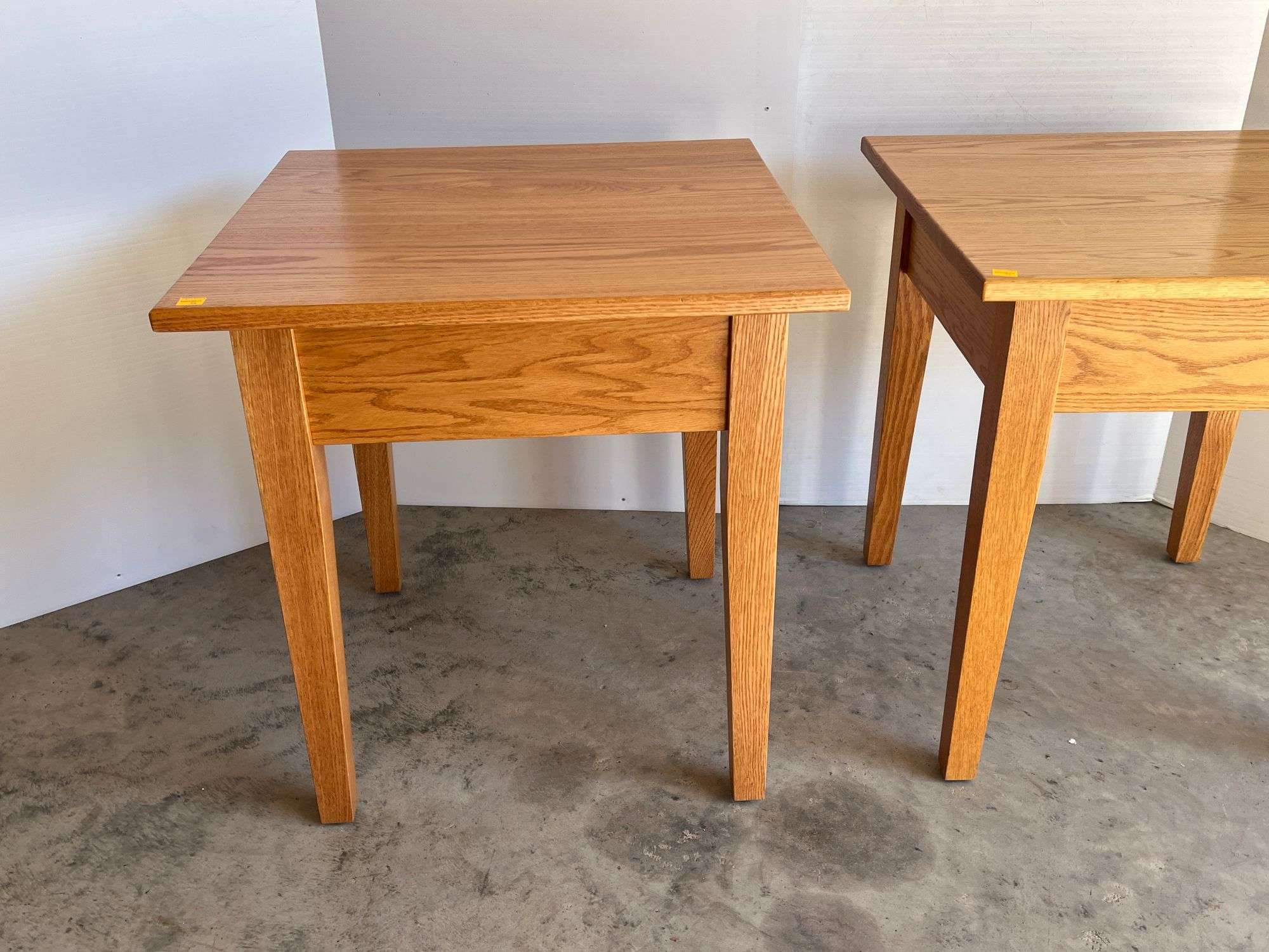 2 Oak Side Tables