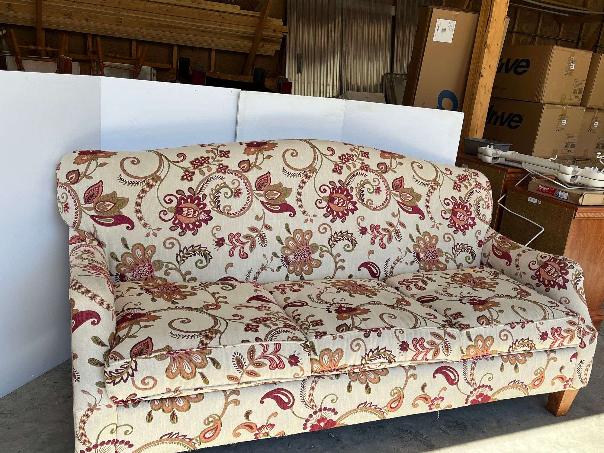 Upholstered Craftmaster Floral Sofa