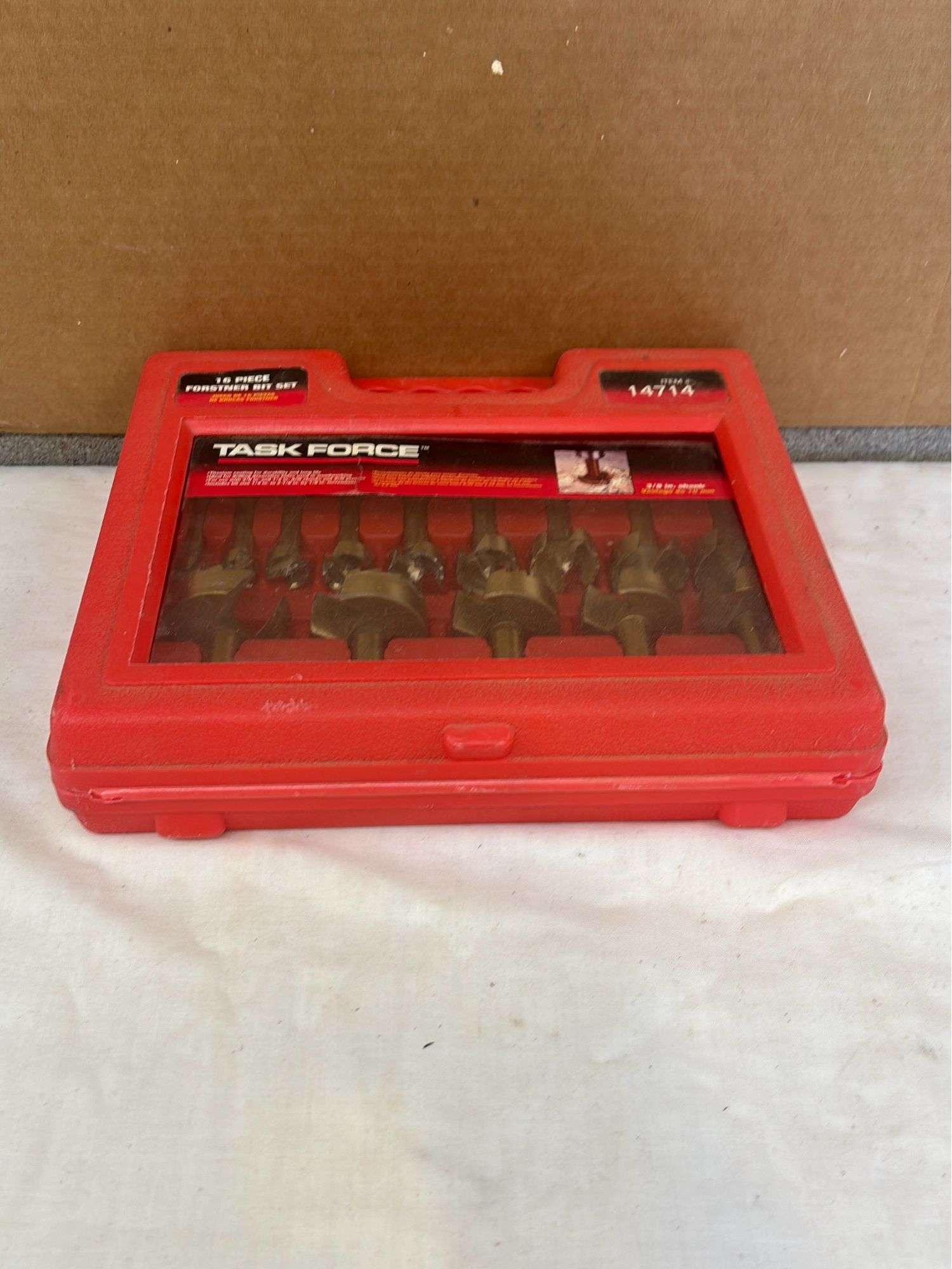 Taskforce 16pc Forstner bit set - Kaufman Realty & Auctions