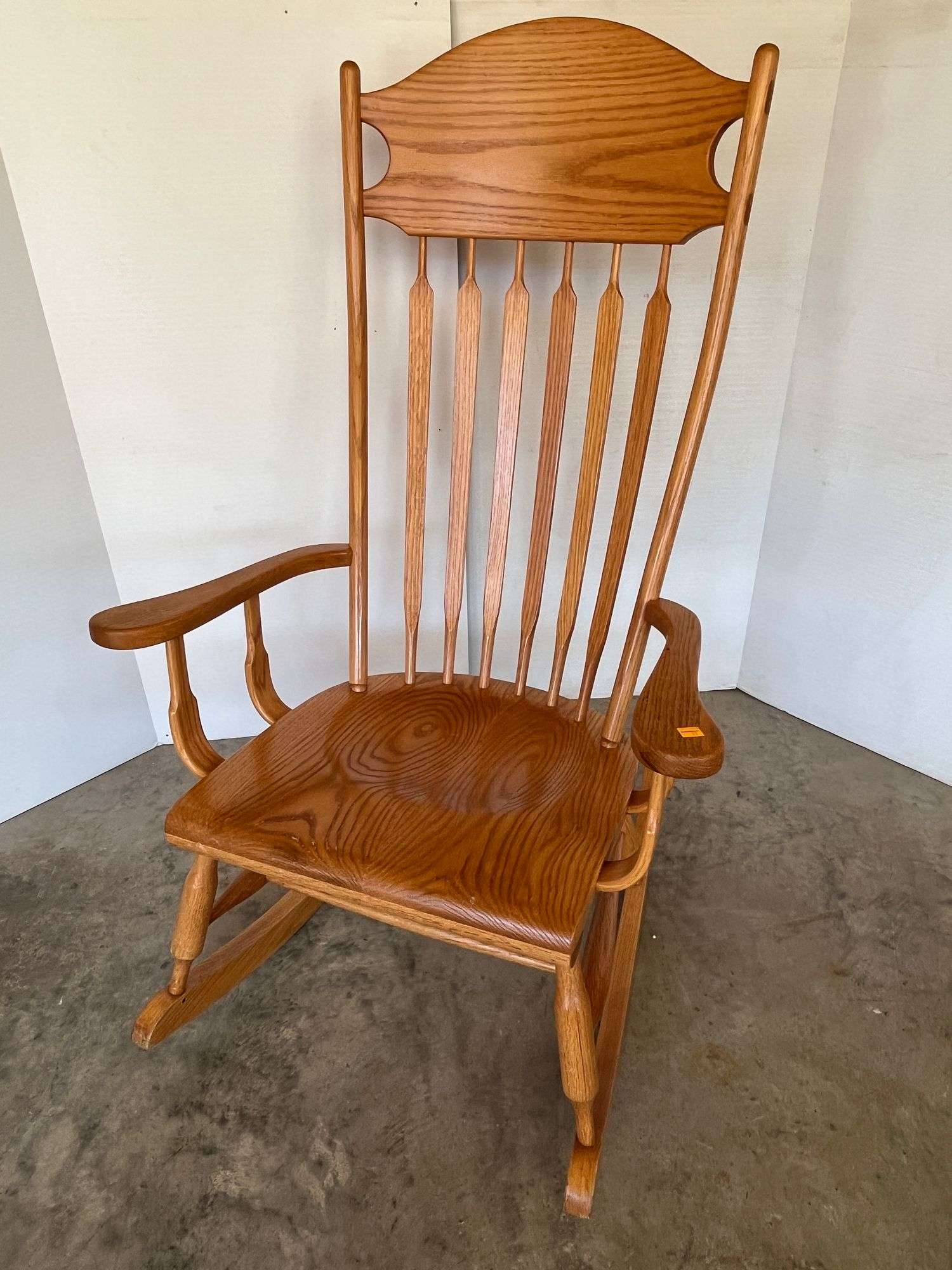 Oak Slatback Rocking Chair