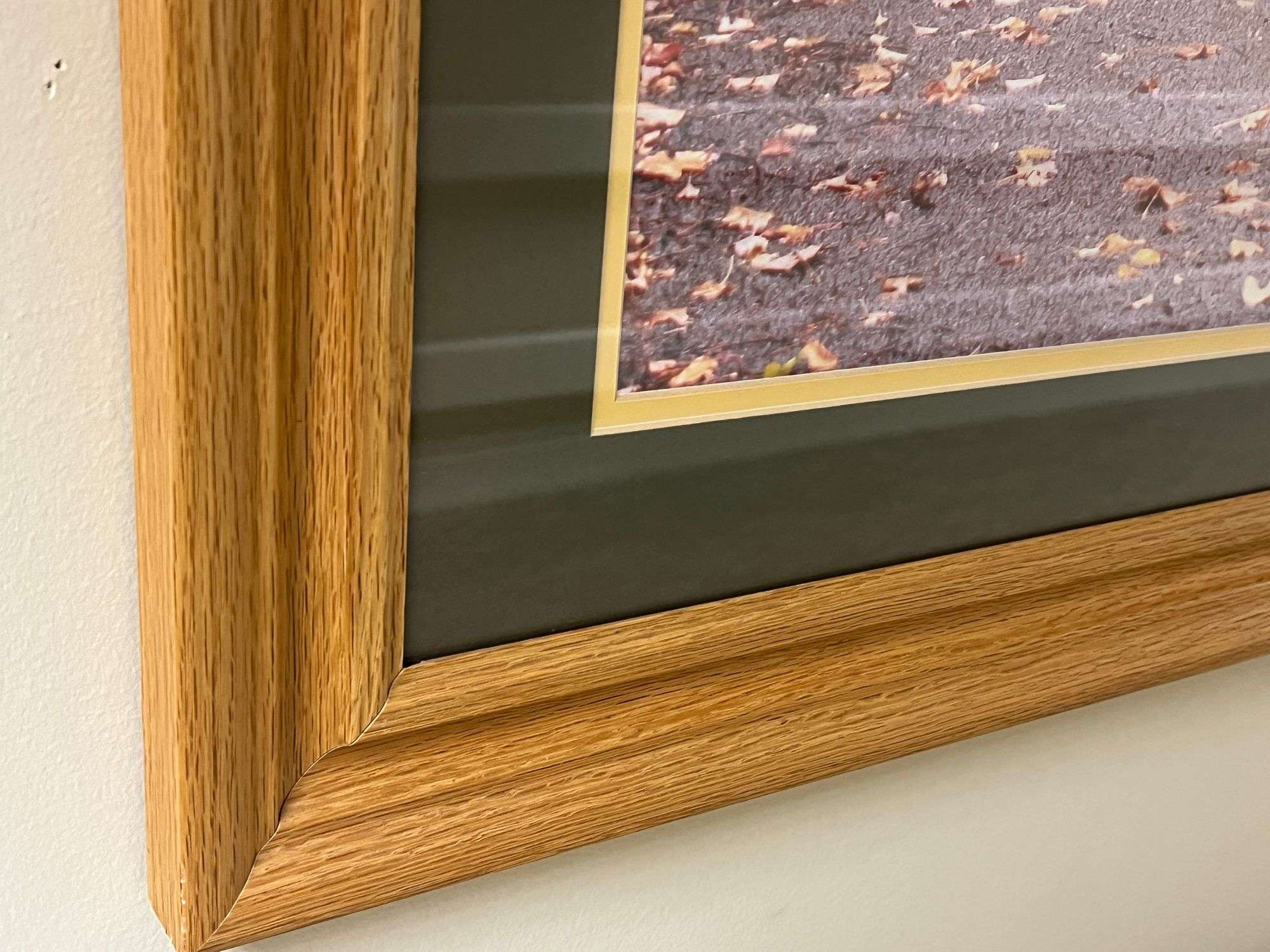 Oak Fall Backroad Print by Jerry Pastine