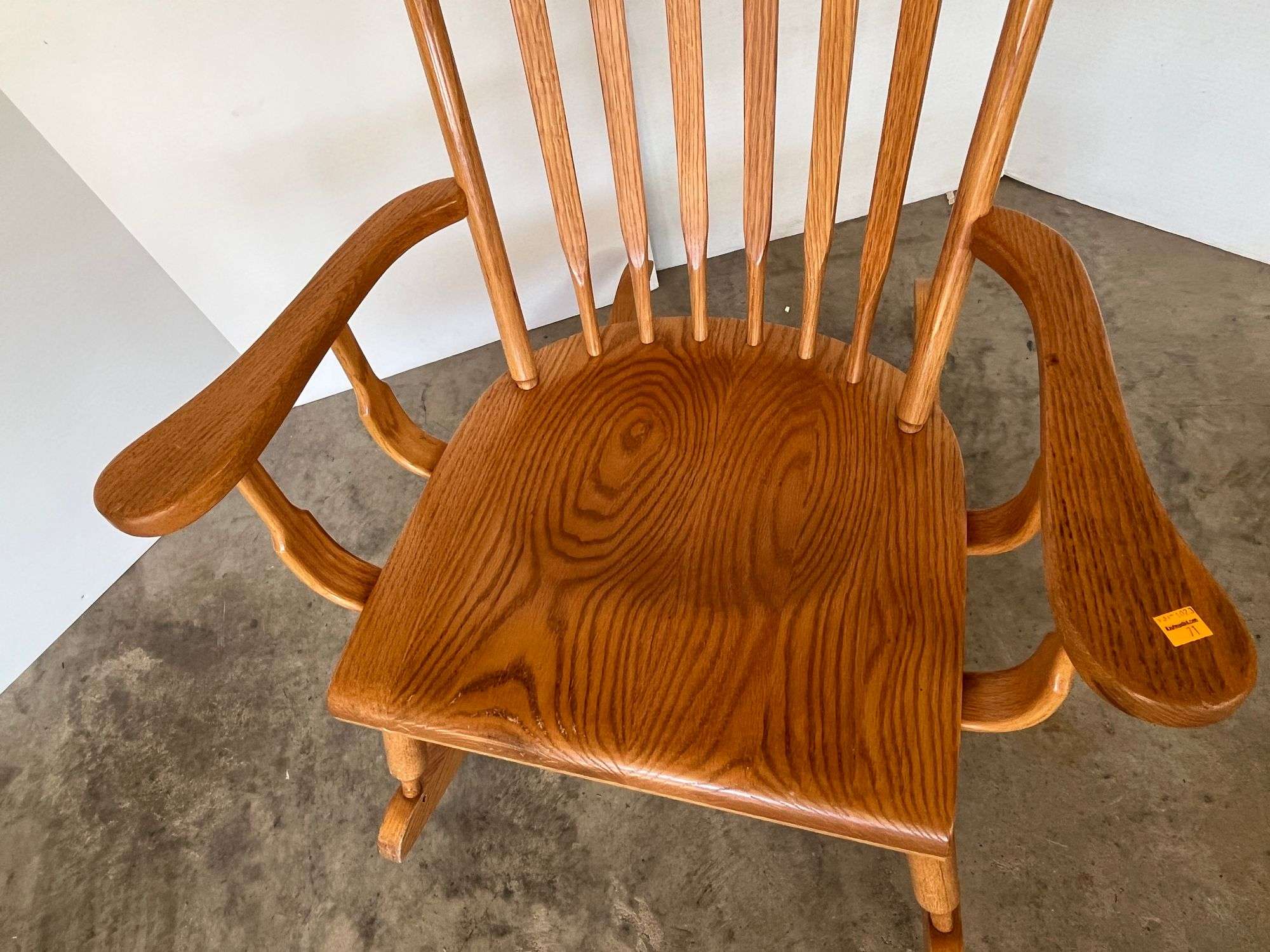 Oak Slatback Rocking Chair