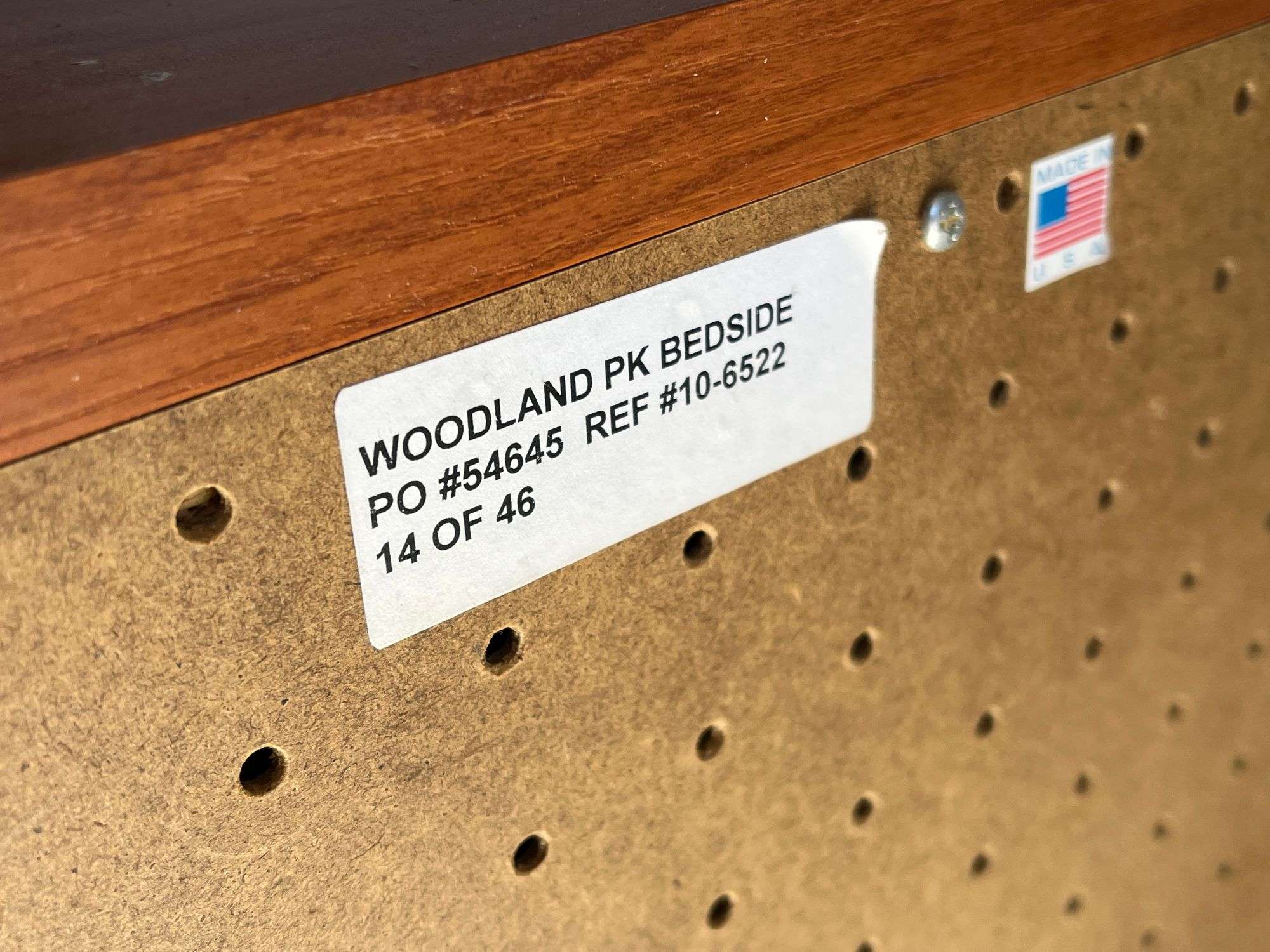 Two Woodland Bedside Nightstands