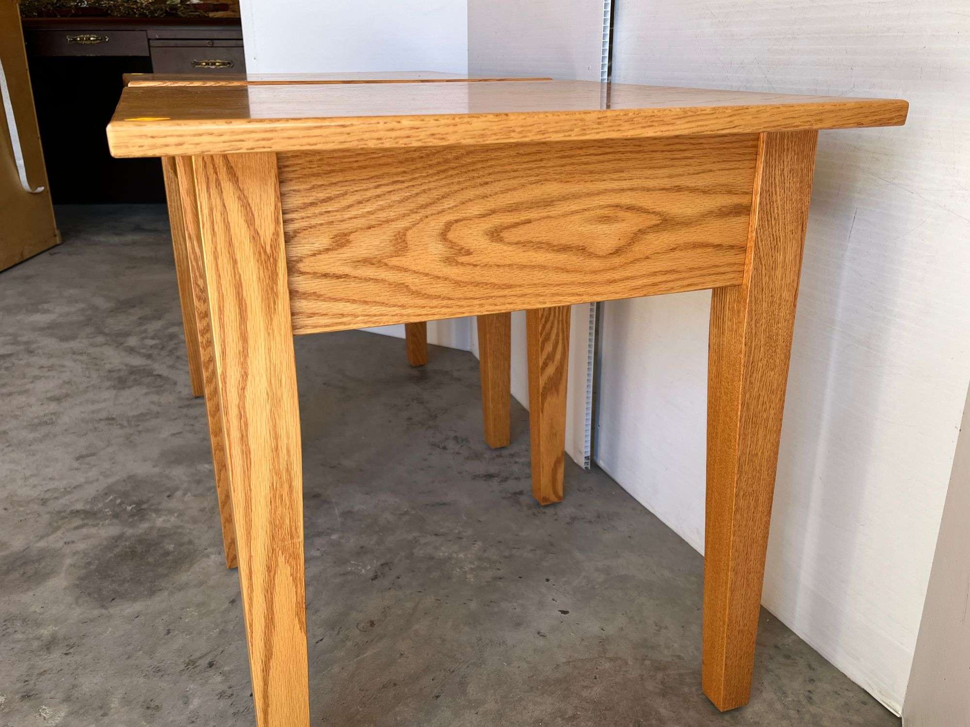 2 Oak Side Tables